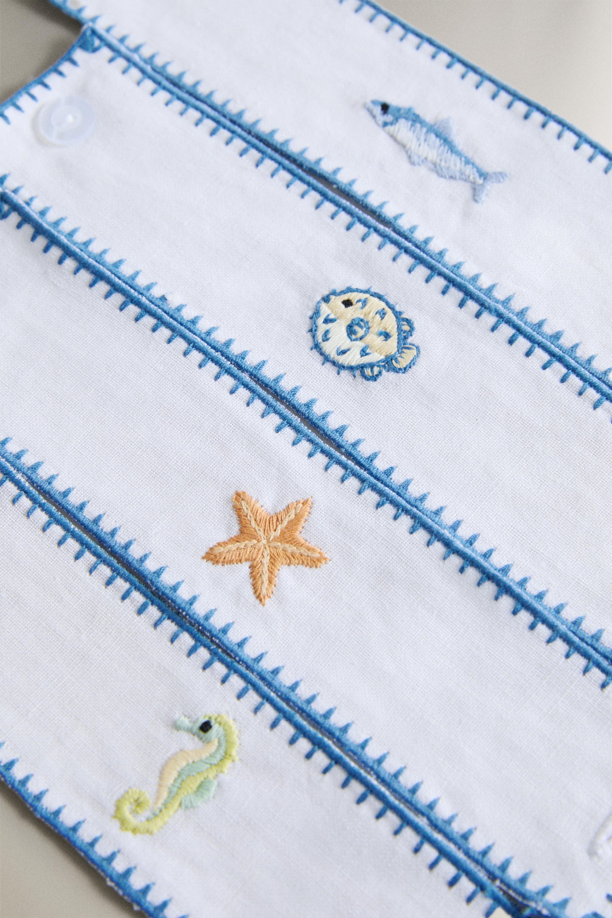 LOT DE 4 RONDS DE SERVIETTE EN RAMIE